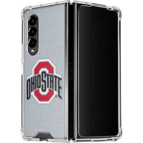 Ohio State University OSU Logo Galaxy Z Fold4 5G Clear Case
